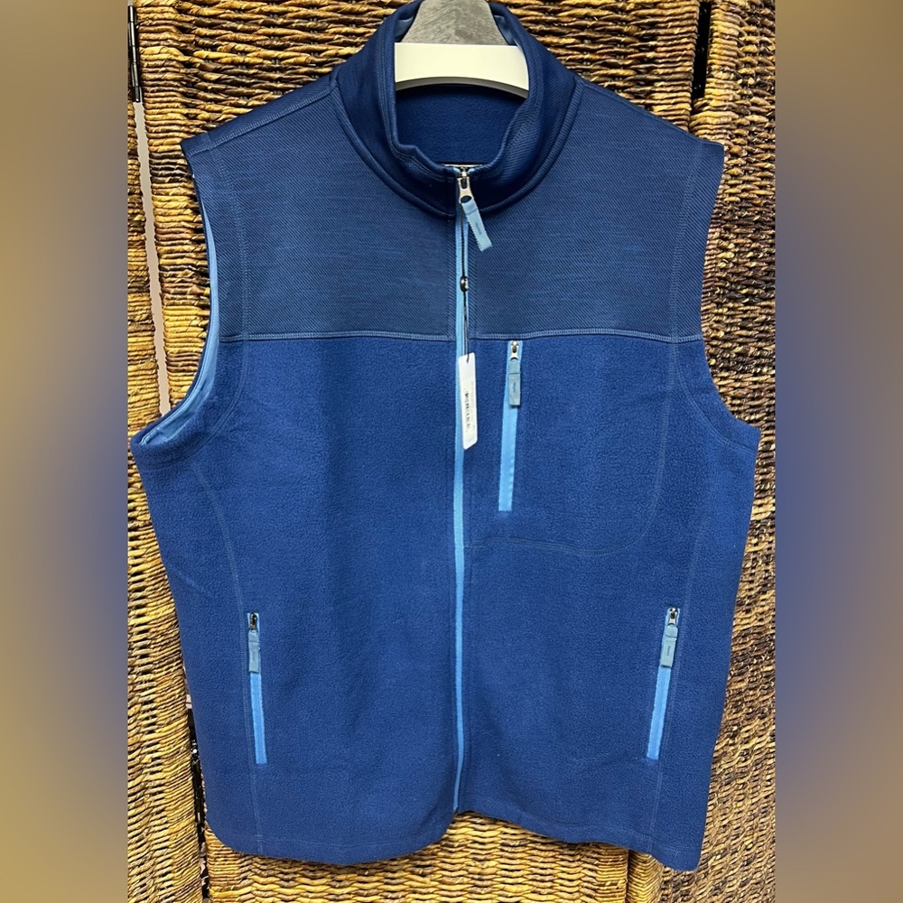 Turtleson, Men’s Steele Full Zip Vest- New with tags, Size: XL,‎ NavyBlue